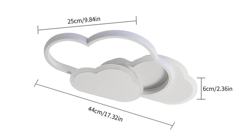 Wolken-Deckenleuchte für Kinderzimmer