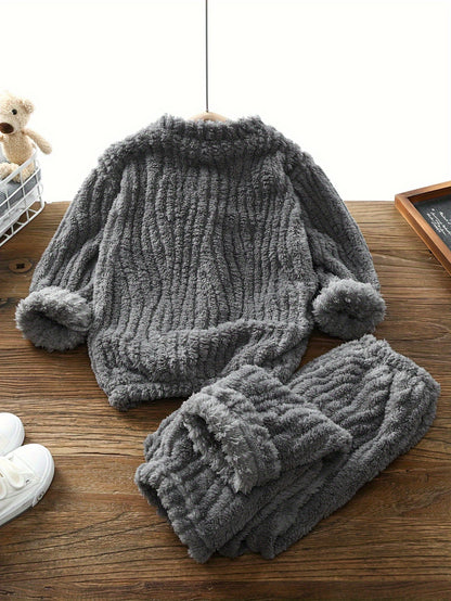 Kinder Herbst/Winter Fleece-Set – Warm & Bequem