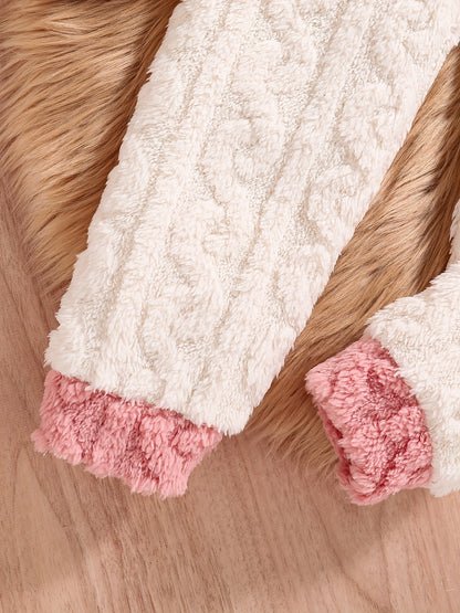 Mädchen 2-teiliges Strickset – Herbst/Winter Outfit mit Sternenmuster