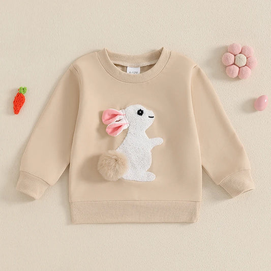 Kleinkind Mädchen Jungen Sweatshirts mit Hasenmotiv