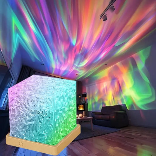 Ozeanwellen RGB Aurora Lampe – 16 Farben mit Fernbedienung