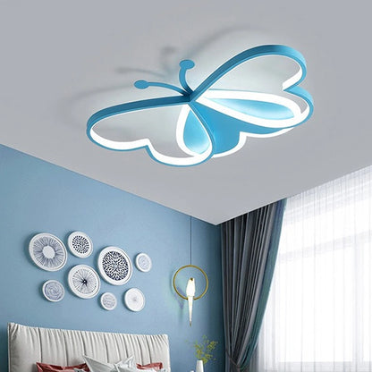 Kinder-Deckenleuchte Schmetterling – LED Lampe in Rosa
