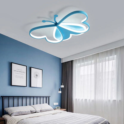 Kinder-Deckenleuchte Schmetterling – LED Lampe in Rosa