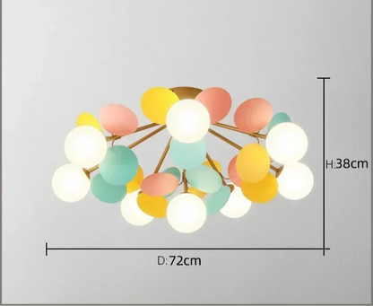 Moderne LED-Petalleuchter – Skandinavischer Stil für Kinderzimmer, Babyzimmer und Wohnzimmer