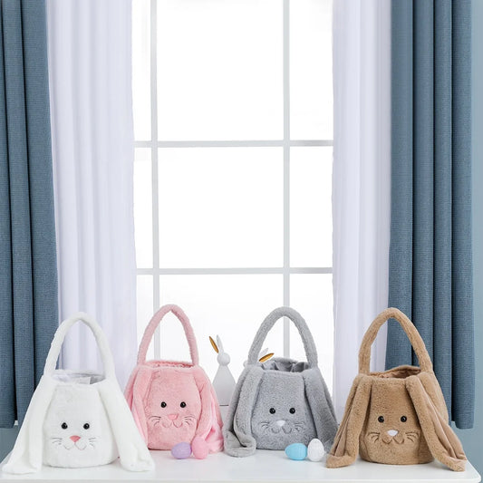 Nette Ostern Korb Plüsch Eimer Mit Lange Ohren Für Kinder