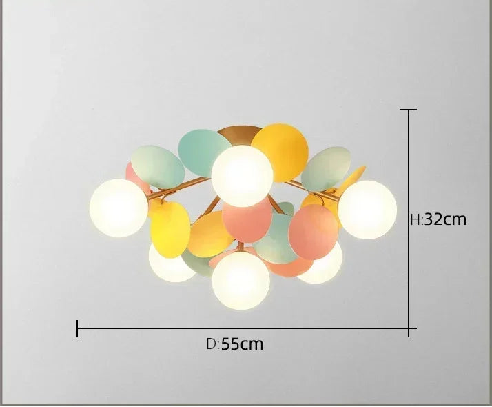 Moderne LED-Petalleuchter – Skandinavischer Stil für Kinderzimmer, Babyzimmer und Wohnzimmer