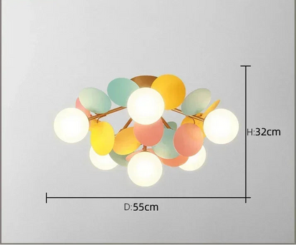 Moderne LED-Petalleuchter – Skandinavischer Stil für Kinderzimmer, Babyzimmer und Wohnzimmer