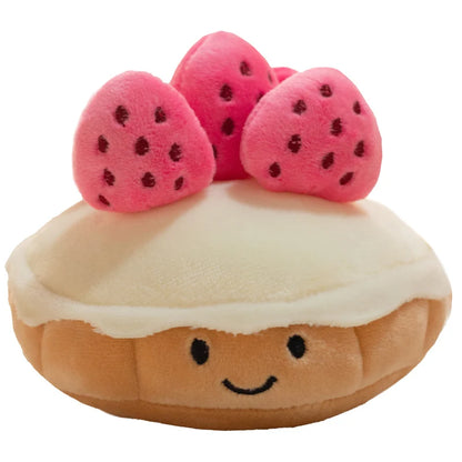 Süße Erdbeerkuchen Plüschkissen