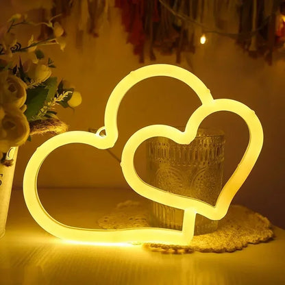 Herz LED Dekoration für Kinderzimmer