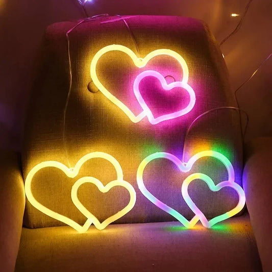 Herz LED Dekoration für Kinderzimmer