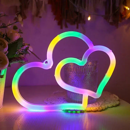 Herz LED Dekoration für Kinderzimmer