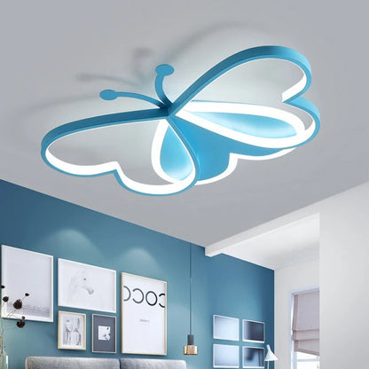 Kinder-Deckenleuchte Schmetterling – LED Lampe in Rosa