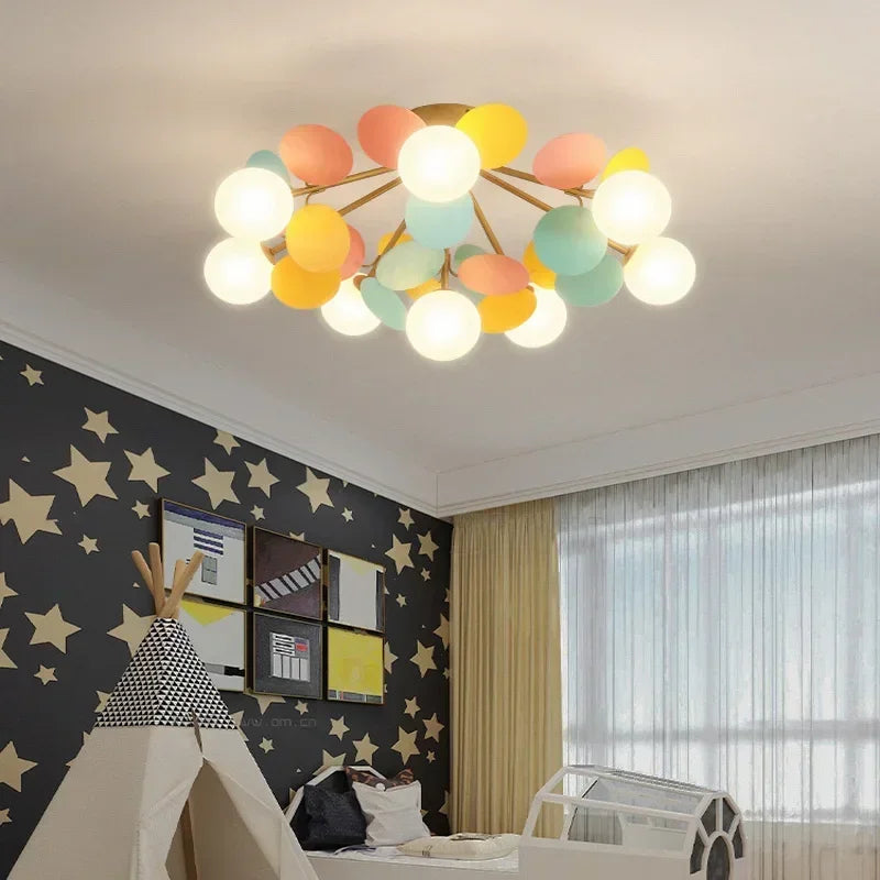 Moderne LED-Petalleuchter – Skandinavischer Stil für Kinderzimmer, Babyzimmer und Wohnzimmer