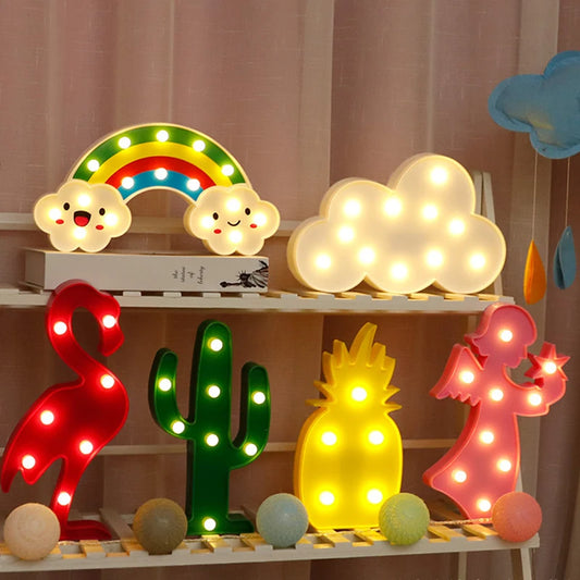 Kinderzimmer Dekor Wolke Sterne Mond LED