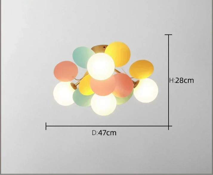 Moderne LED-Petalleuchter – Skandinavischer Stil für Kinderzimmer, Babyzimmer und Wohnzimmer