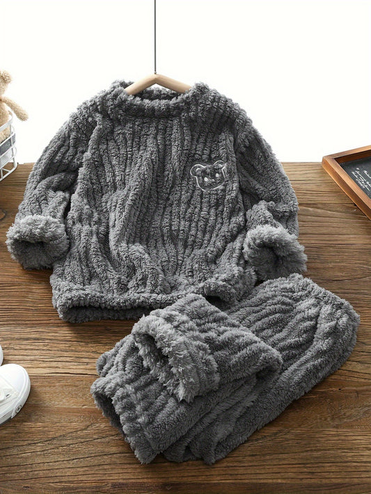 Kinder Herbst/Winter Fleece-Set – Warm & Bequem