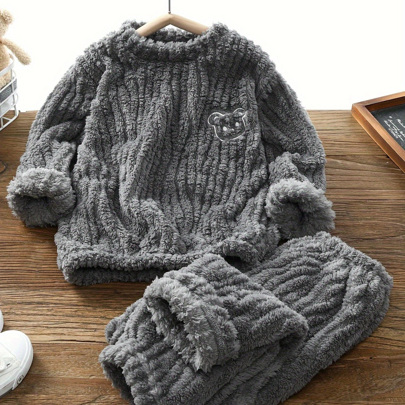 Kinder Herbst/Winter Fleece-Set – Warm & Bequem